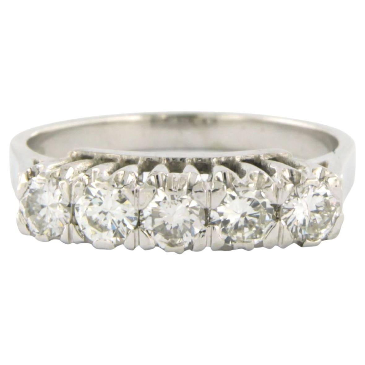 Ring with brilliant cut diamonds up to 0.50ct 14k gold 4.1 grams