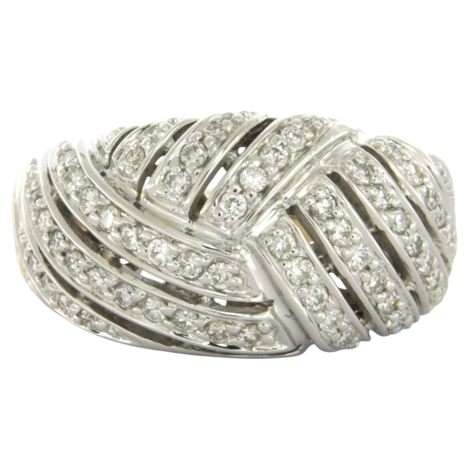 Ring mit Diamanten im Brillantschliff bis zu 0,50ct 14k Gold 9,3 Gramm