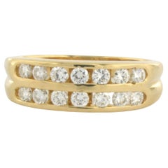 Anillo con diamantes talla brillante de hasta 0,50ct Oro amarillo de 18k