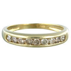 Ring with brilliant cut diamonds up to 0.54ct 18k yellow gold