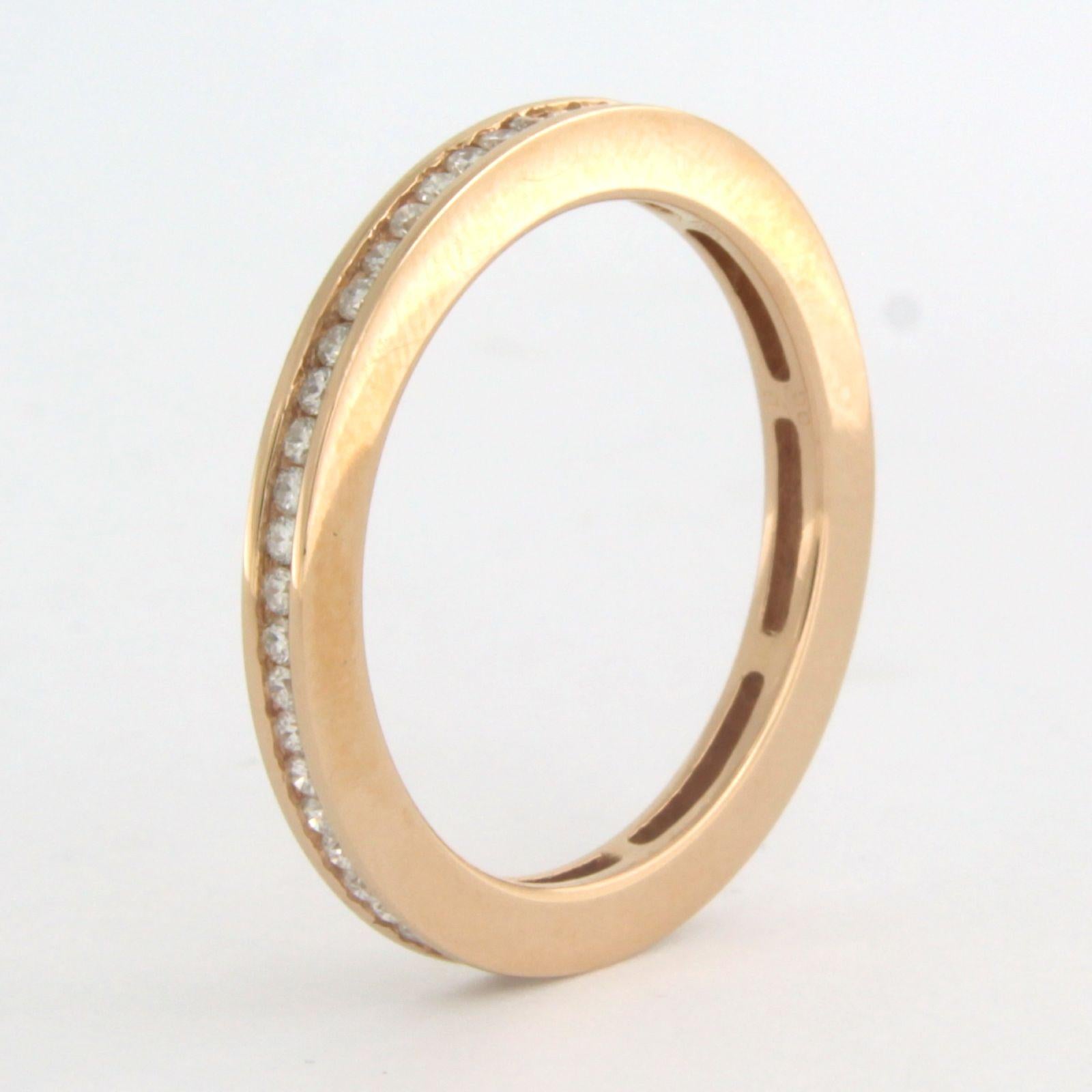 Ring mit Diamanten im Brillantschliff bis zu 0,56ct 18k Rotgold 4,1 Gramm Damen im Angebot