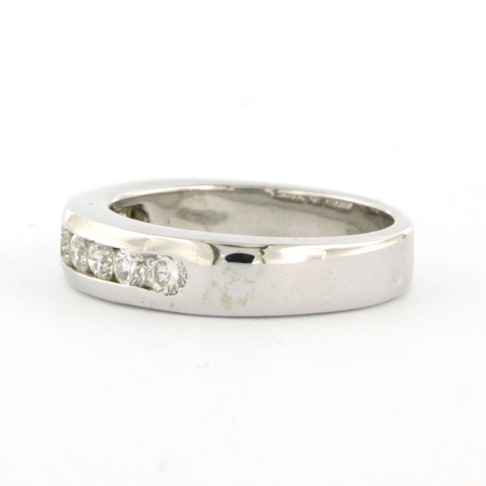 Ring with brilliant cut diamonds up to 0.60ct 18k white gold 7.8 grams im Angebot 1