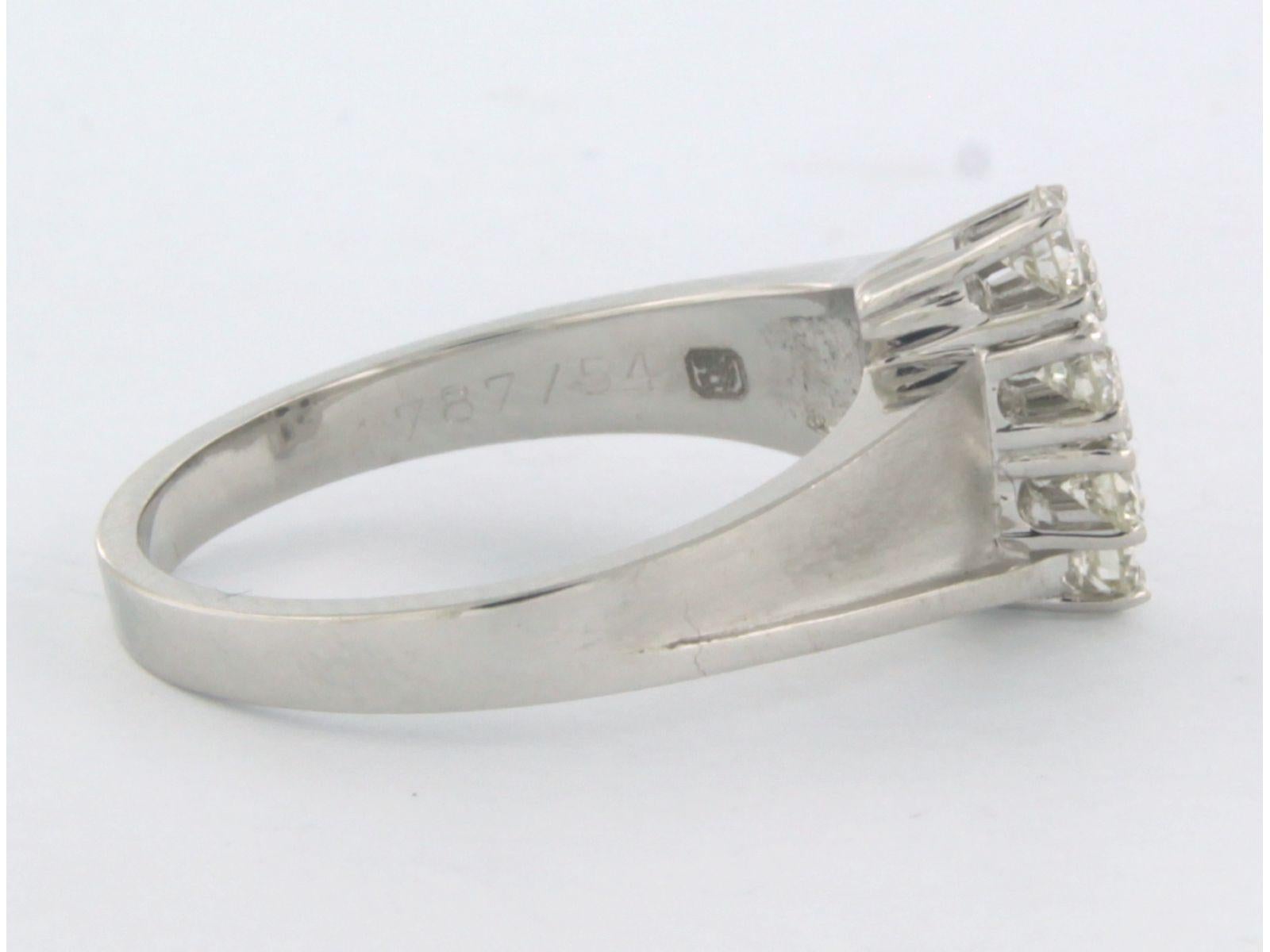 Bague avec diamants taille brillant Up & Up Up 0.60ct Or blanc 18k Pour femmes en vente