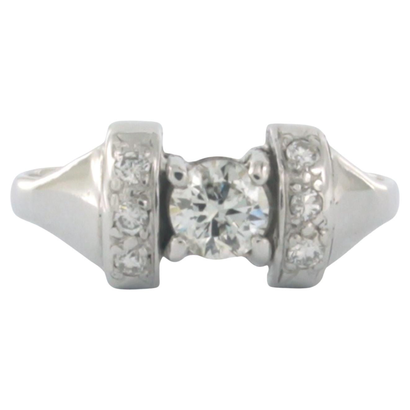 Bague avec diamants taille brillant Up & Up Up 0.63ct Or blanc 18k