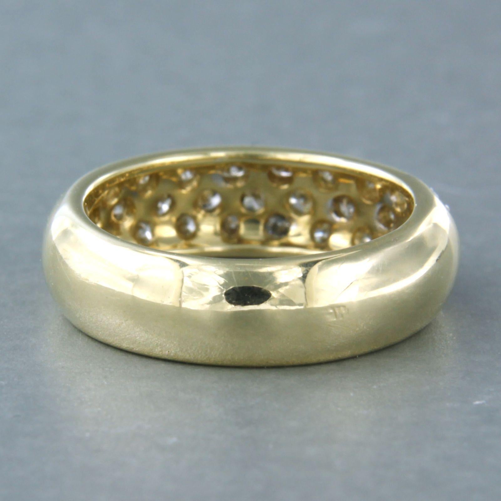 Moderne Bague avec diamants taille brillant jusqu'à 0,80ct Or 14k 6,8 grammes en vente