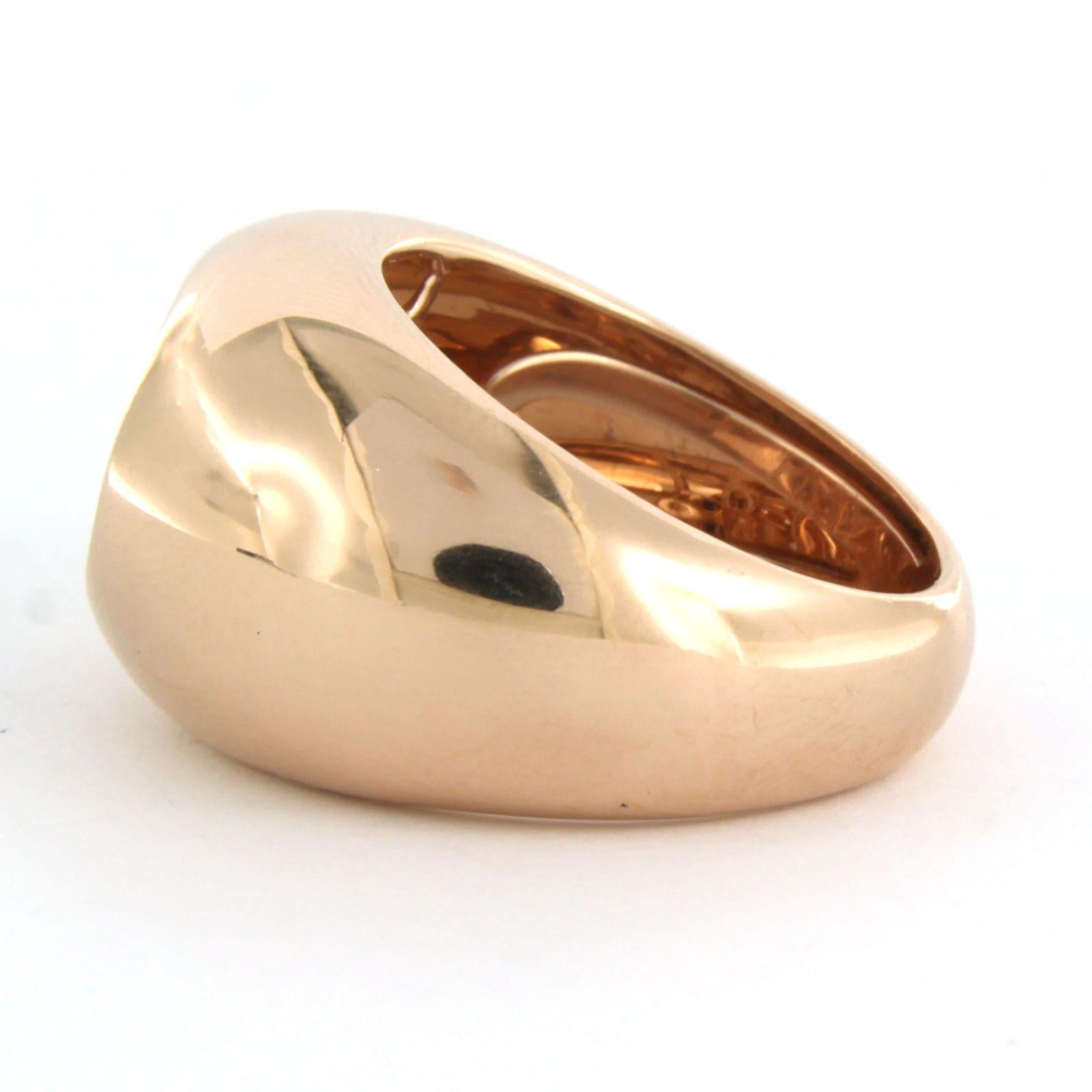 Moderne Bague avec diamants taille brillant jusqu'à 0,80ct Or rose 14k 10,0 grammes en vente