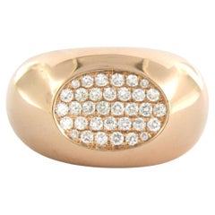 Ring mit Diamanten im Brillantschliff bis zu 0,80ct 14k Roségold 10,0 Gramm