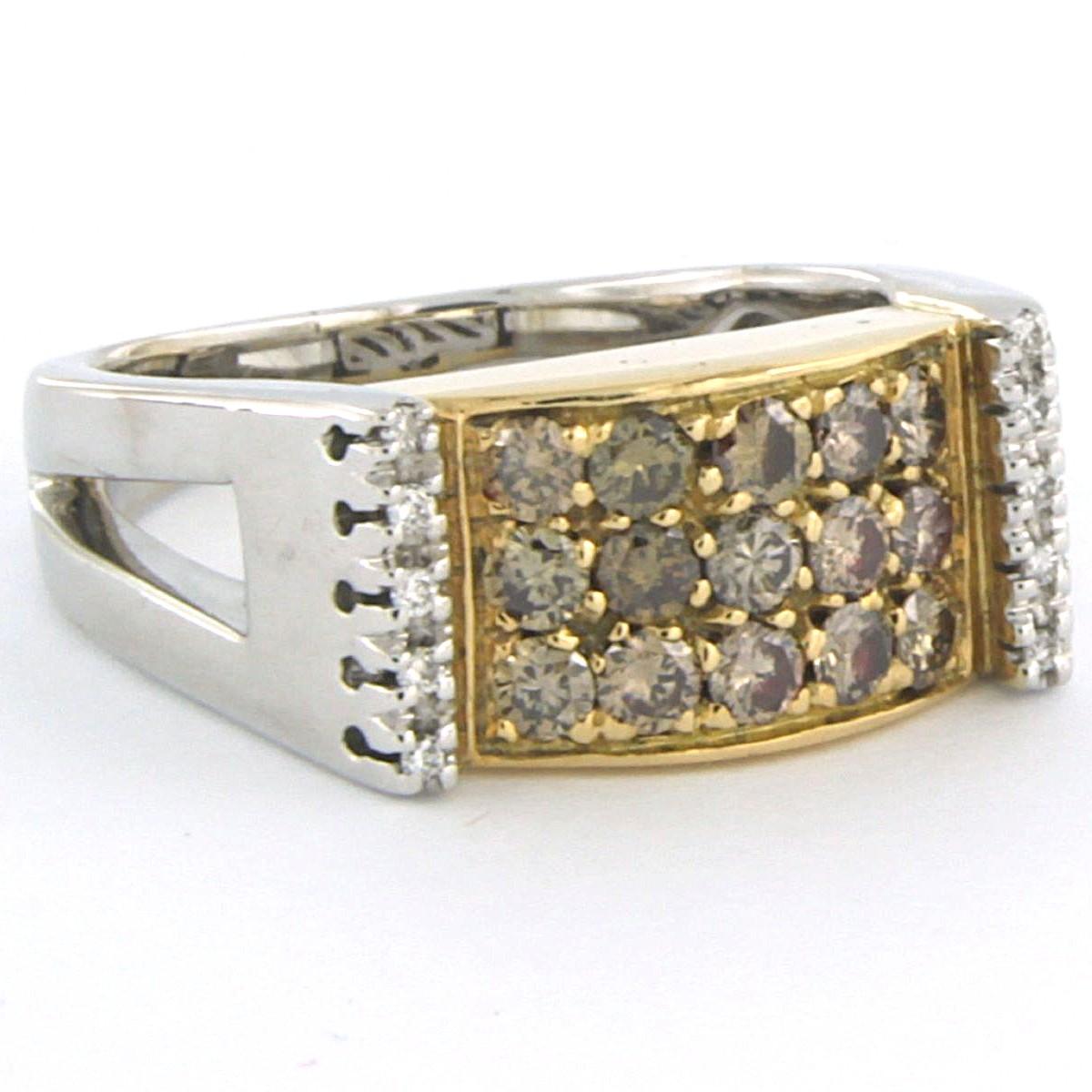 De las mujeres Anillo con diamantes talla brillante de hasta 0,80 ct Oro de 18k 12,1 gramos en venta