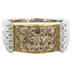 Anillo con diamantes talla brillante de hasta 0,80 ct Oro de 18k 12,1 gramos
