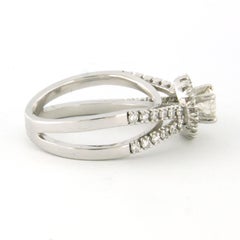 Ring with brilliant cut diamonds up to 0.81ct 14k gold 5.0 grams