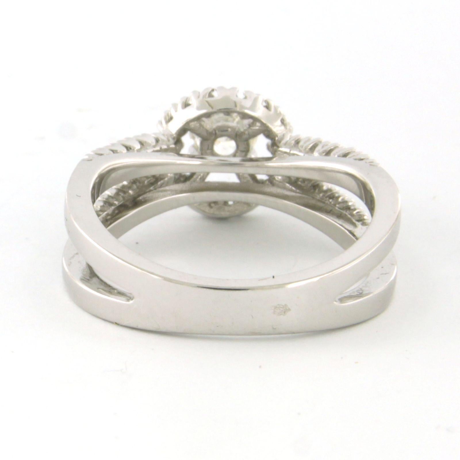 Ring mit Diamanten im Brillantschliff bis zu 0,81ct 14k Gold 5,0 Gramm im Zustand „Neu“ im Angebot in The Hague, ZH