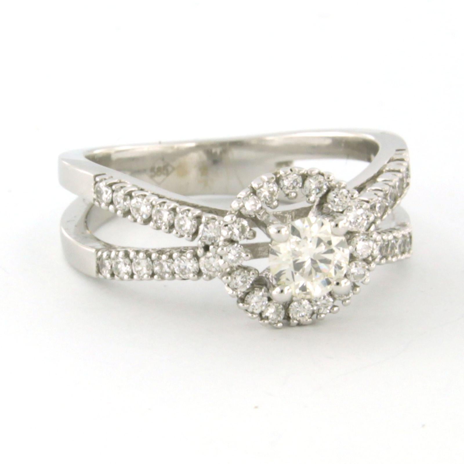 Ring mit Diamanten im Brillantschliff bis zu 0,81ct 14k Gold 5,0 Gramm im Angebot 2