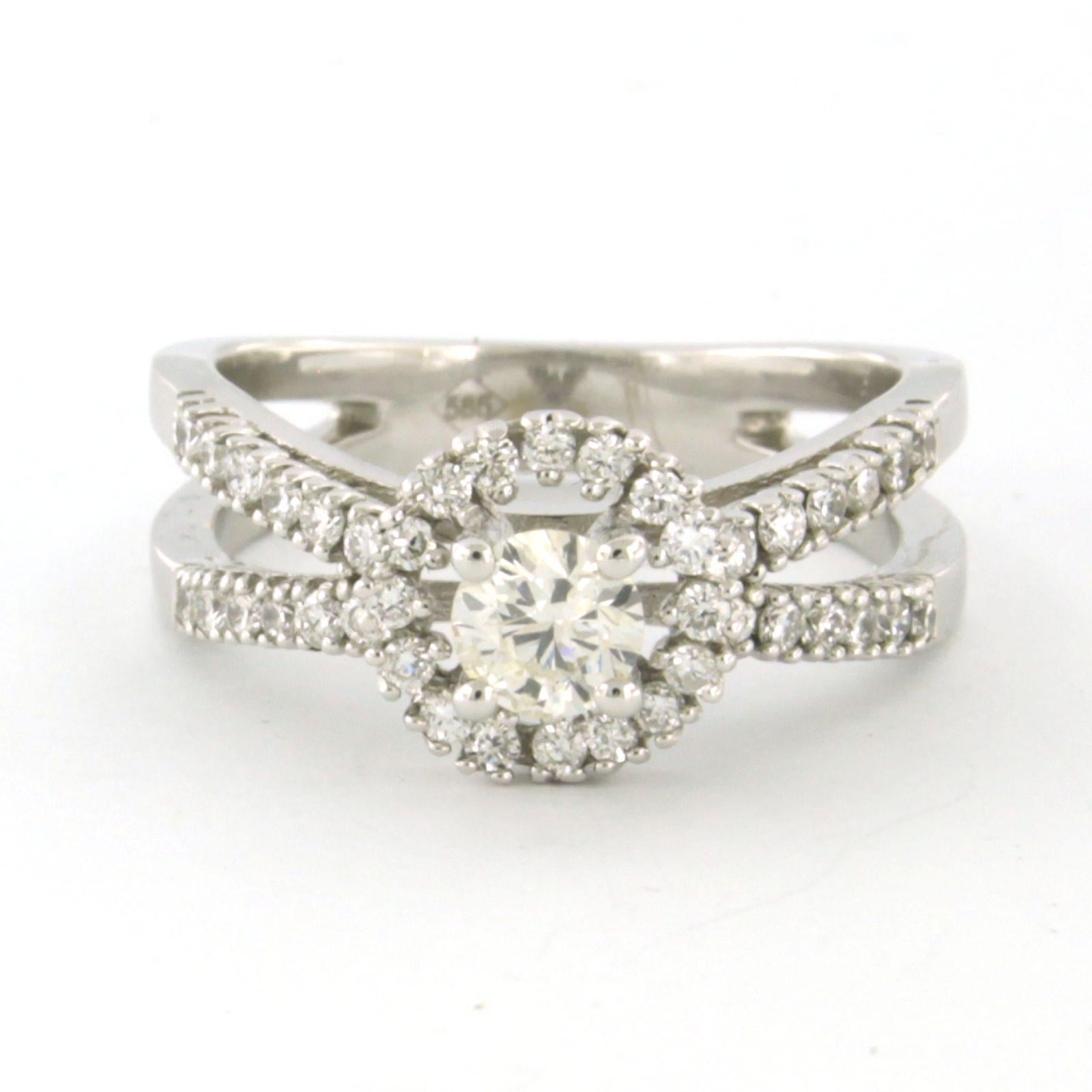 Ring mit Diamanten im Brillantschliff bis zu 0,81ct 14k Gold 5,0 Gramm im Angebot 3