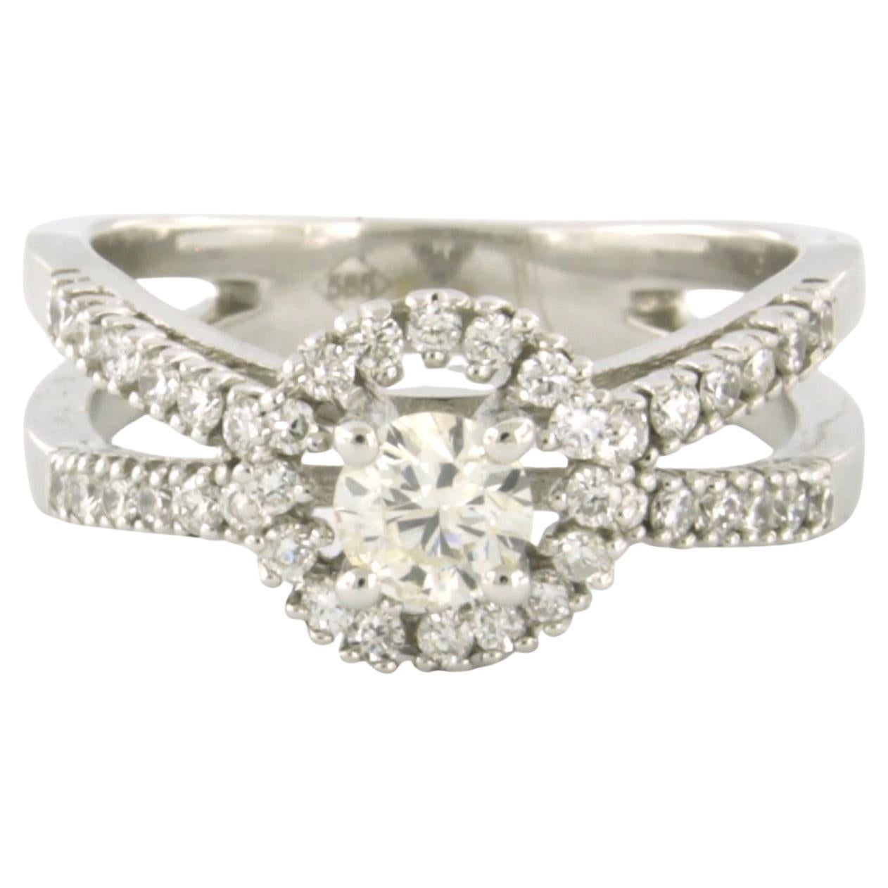 Ring mit Diamanten im Brillantschliff bis zu 0,81ct 14k Gold 5,0 Gramm