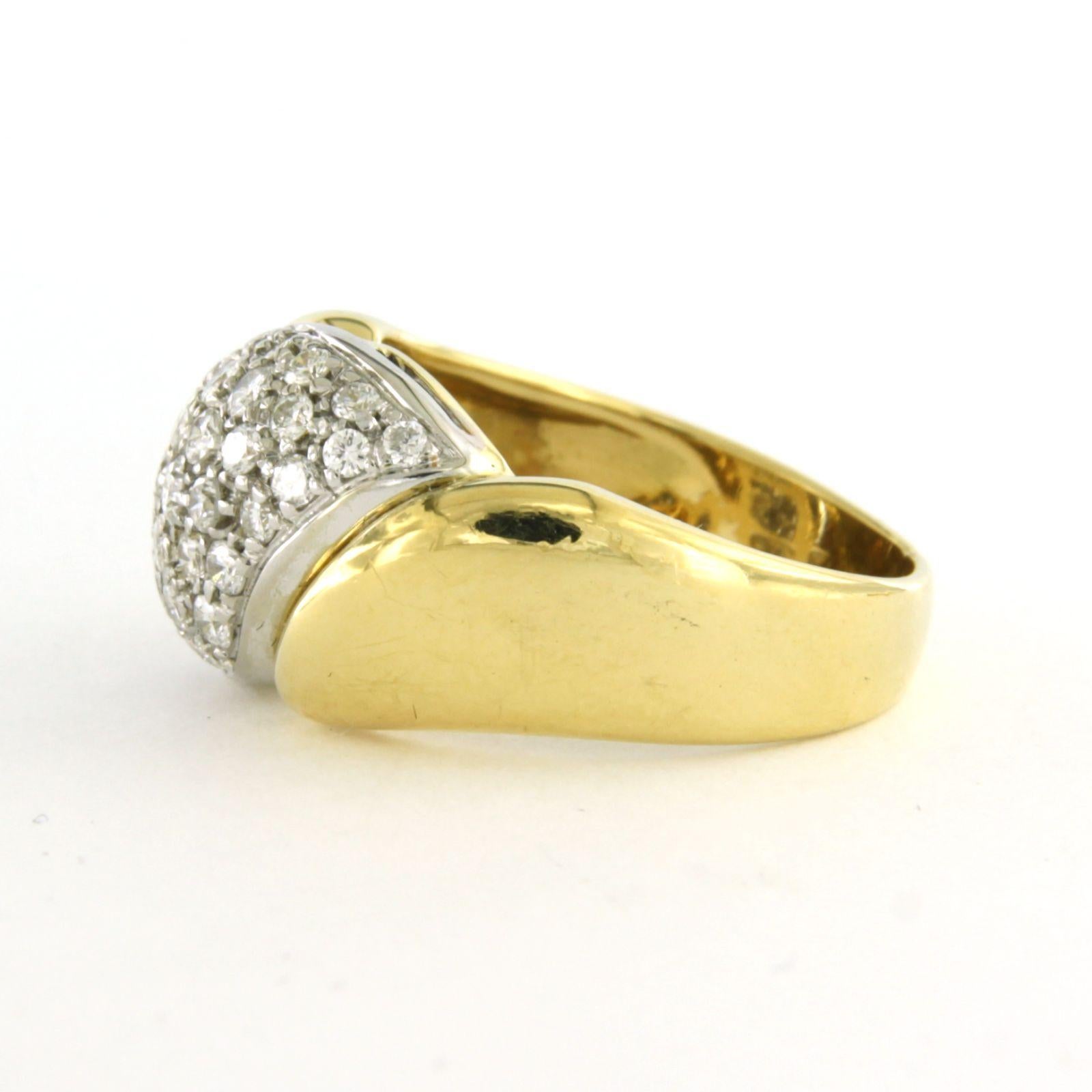 De las mujeres Anillo con diamantes talla brillante de hasta 0,90 ct Oro de 18k 7,2 gramos en venta