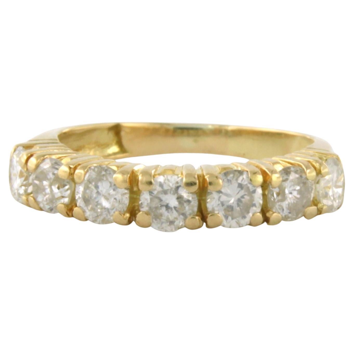 Bague avec diamants taille brillant jusqu'à 0,97ct Or jaune 18k