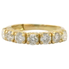 Anillo con diamantes talla brillante hasta 0,97ct Oro amarillo de 18k