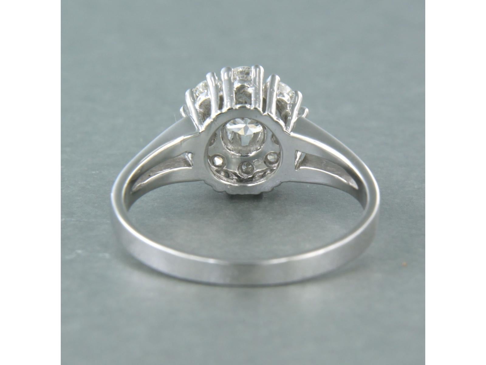 Ring mit Diamanten im Brillantschliff bis zu 1,00ct 14k Gold 5,6 Gramm (Moderne) im Angebot