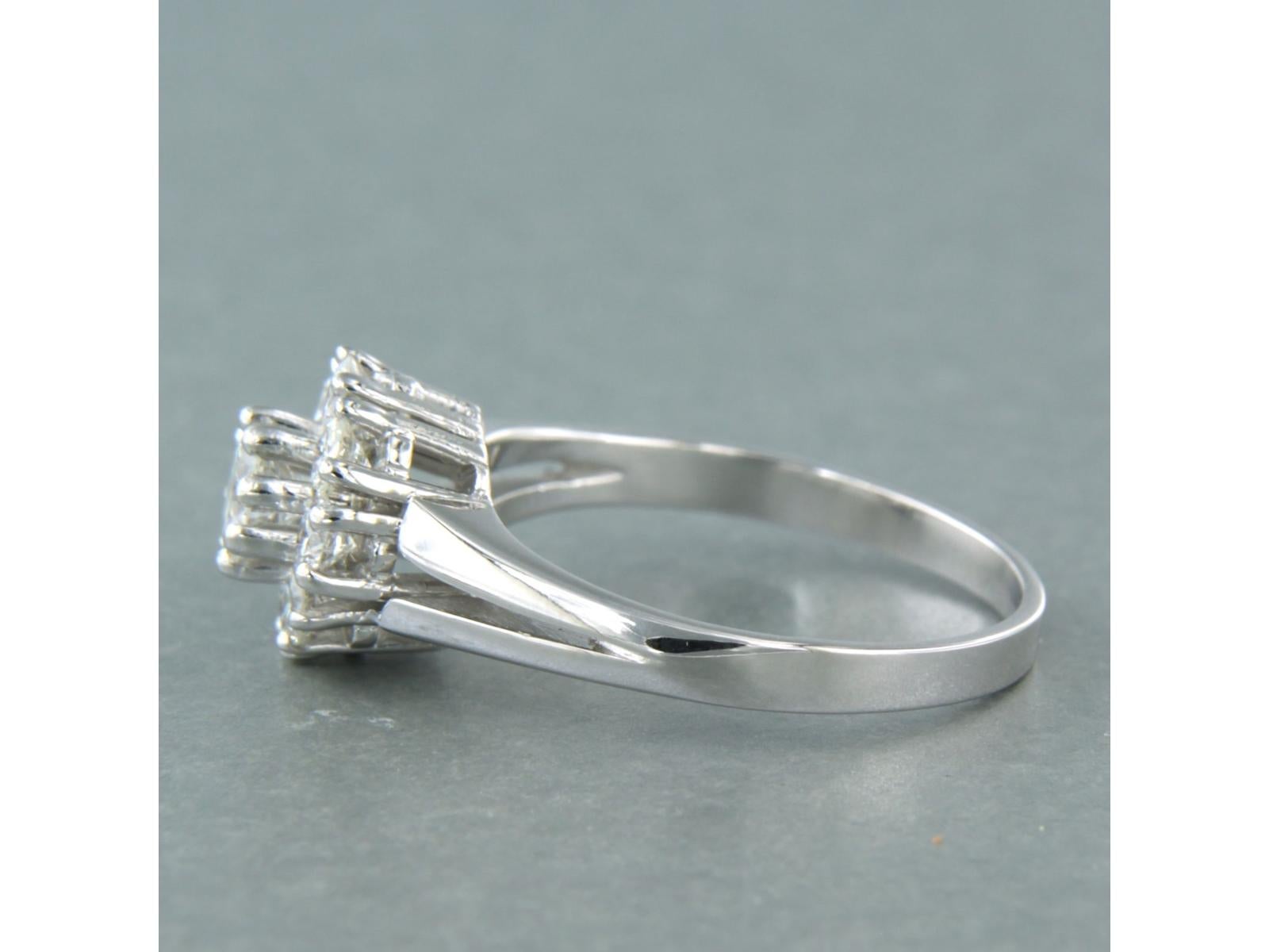 Ring mit Diamanten im Brillantschliff bis zu 1,00ct 14k Gold 5,6 Gramm Damen im Angebot