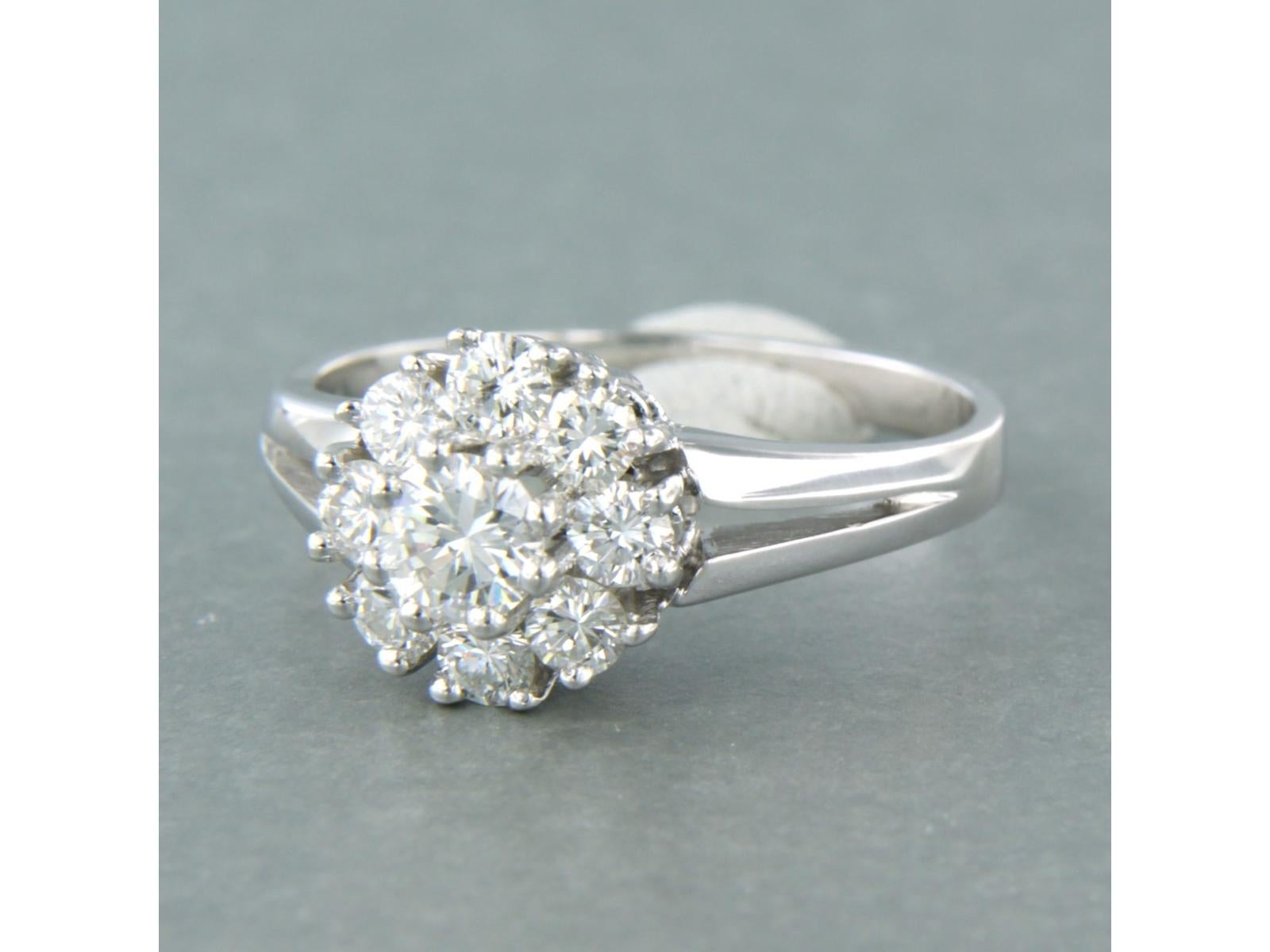Ring mit Diamanten im Brillantschliff bis zu 1,00ct 14k Gold 5,6 Gramm im Angebot 1