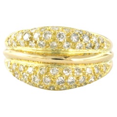 Ring with brilliant cut diamonds up to 1.00ct 18k yellow gold