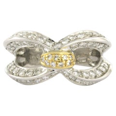 Anello con diamanti taglio brillante fino a 1,06ct in oro 18k 8,1 grammi