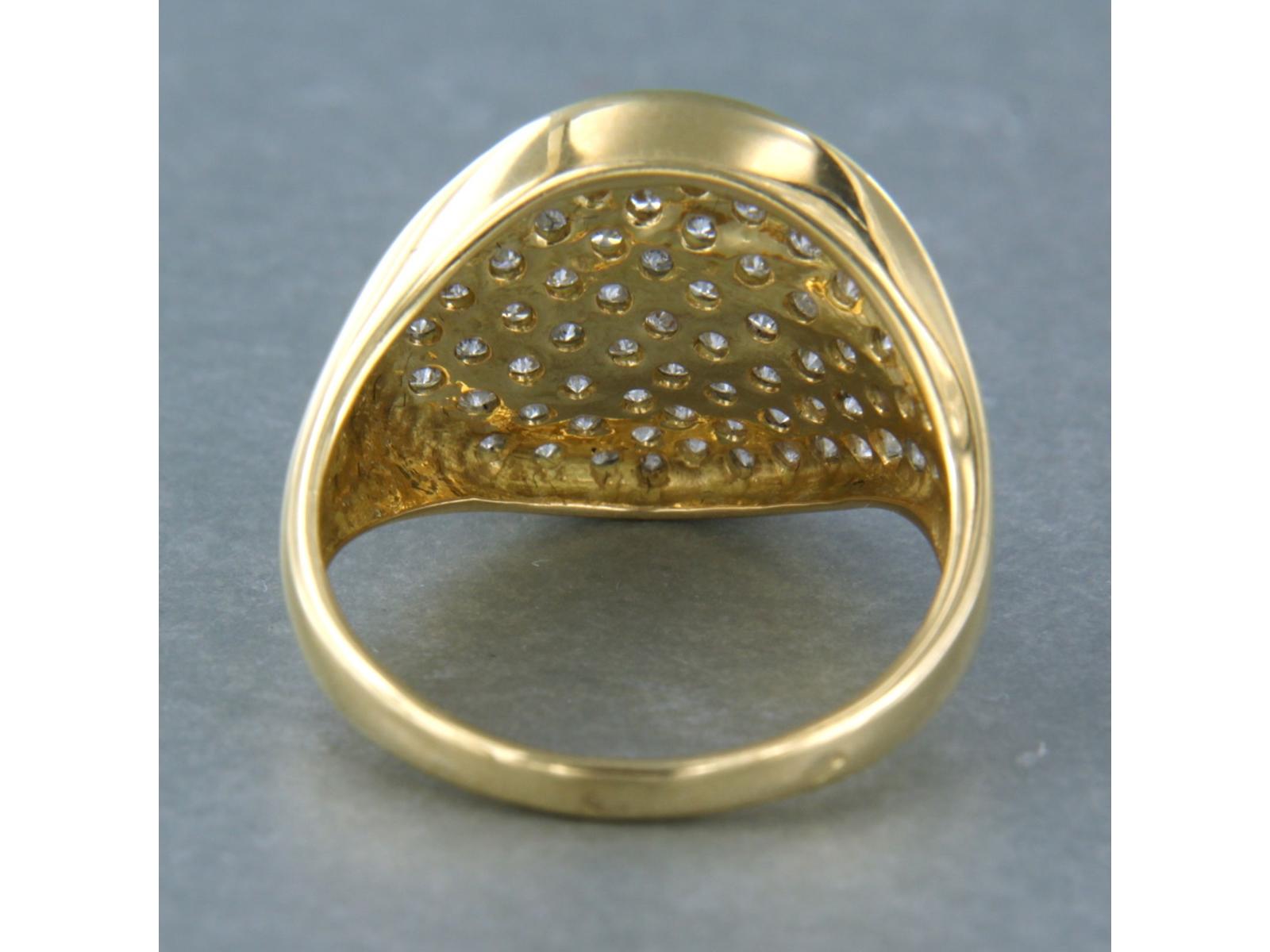 Anello in oro 18k bicolore con diamanti taglio brillante fino a 1,17 carati - G/H - Piqué - misura US 6,5 - EU 17,25 (54)

Descrizione dettagliata:

La parte superiore dell'anello è larga 1,5 cm.

Peso: 5,2 grammi

Misura dell'anello US 6.5 - EU