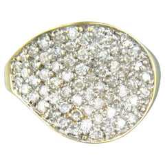 Bague avec diamants taille brillant jusqu'à 1,17ct 5,2 grammes or 18k