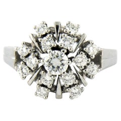 Ring mit Diamanten im Brillantschliff bis zu 1,20ct 14k Gold 6,4 Gramm
