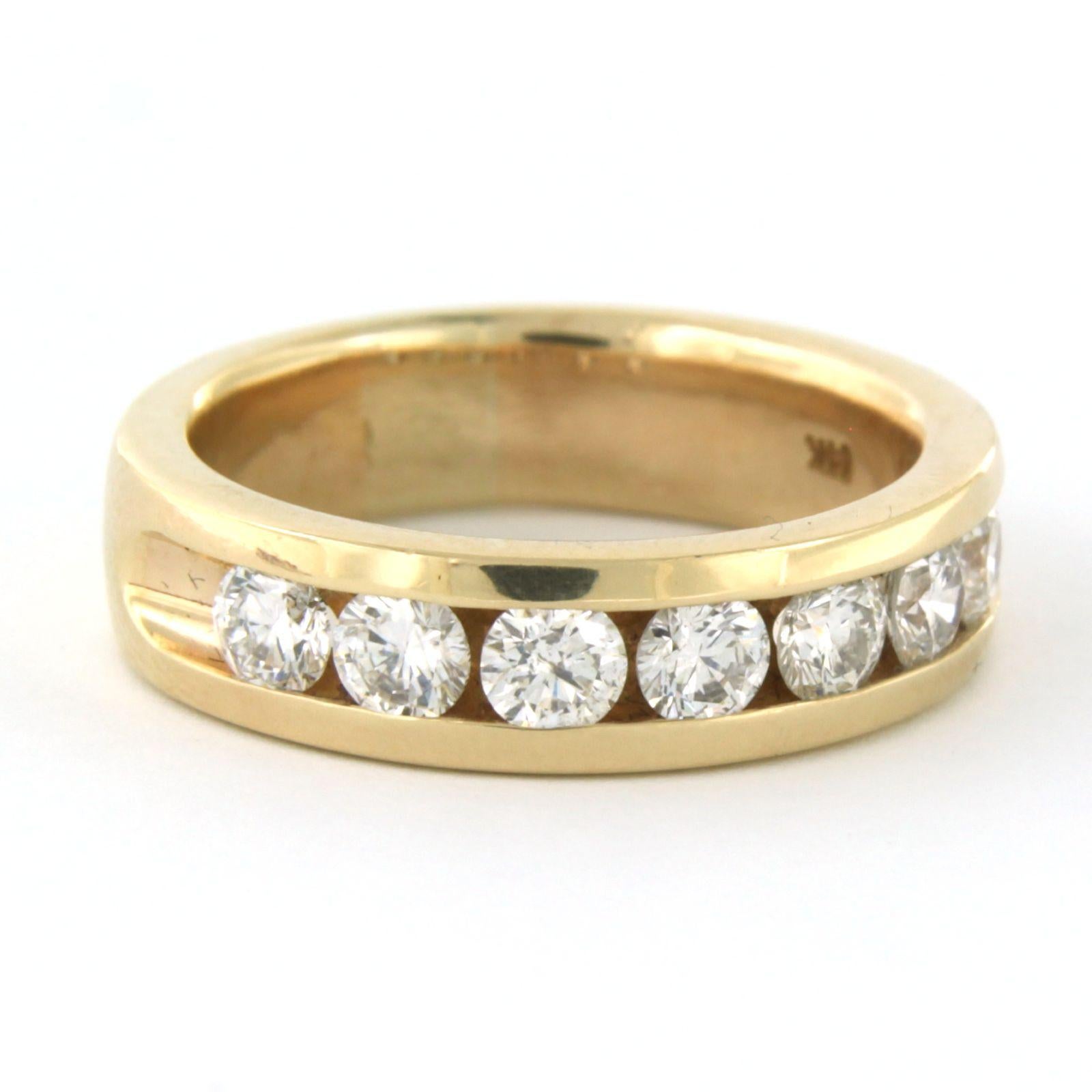 Donna Anello con diamanti taglio brillante fino a 1,20ct in oro 14k da 8,1 grammi in vendita