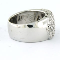 Ring with brilliant cut diamonds up to 1.20ct 18k gold 9.0 grams