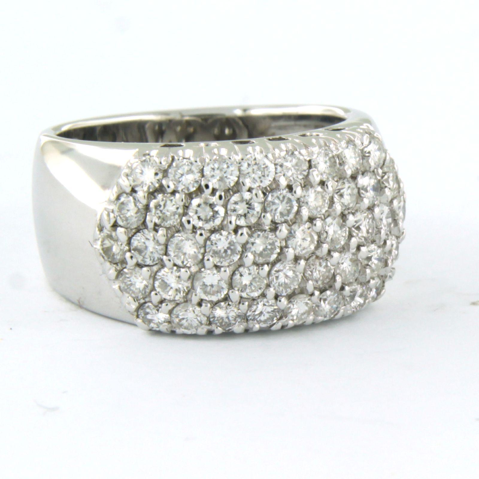 Ring mit Diamanten im Brillantschliff bis zu 1,20ct - 18k Weißgold - 9,1 Gramm im Zustand „Hervorragend“ im Angebot in The Hague, ZH