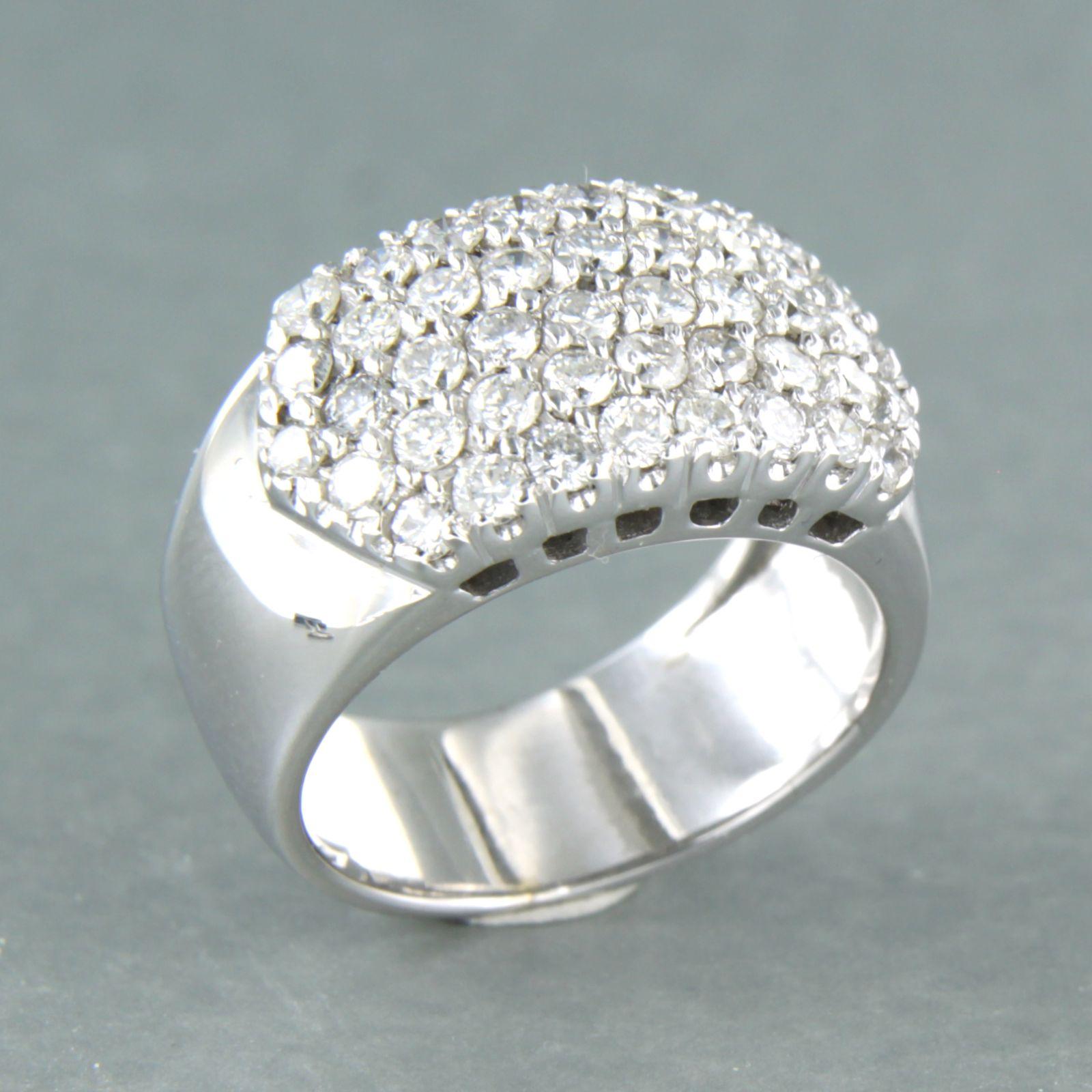 Ring mit Diamanten im Brillantschliff bis zu 1,20ct - 18k Weißgold - 9,1 Gramm im Angebot 3