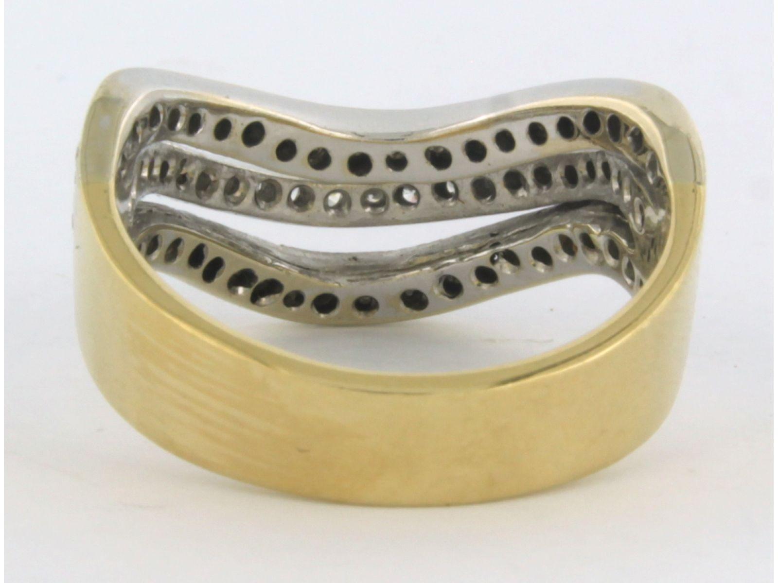 Ring mit Diamanten im Brillantschliff bis zu 1,30ct 18k Gold 9,3 Gramm Damen im Angebot