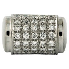 Ring with brilliant cut diamonds up to 1.50ct 14k white gold 13.7 grams