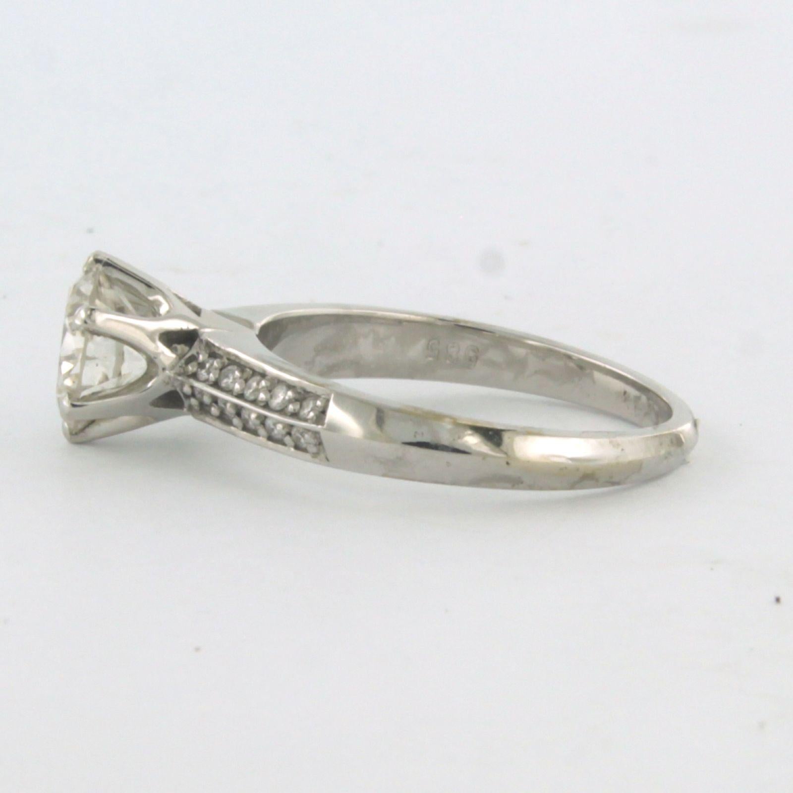 Ring mit Diamanten im Brillantschliff bis zu 1,50ct - 3.9 Gramm - 14k Weißgold im Zustand „Neu“ im Angebot in The Hague, ZH