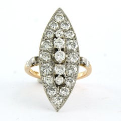 Ring with brilliant cut diamonds up to 2.00ct 18k gold 6.0 grams
