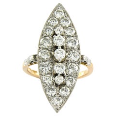 Ring with brilliant cut diamonds up to 2.00ct 18k gold 6.0 grams