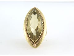 Ring with citrine up to 15.00ct 11.9 grams 14k gold