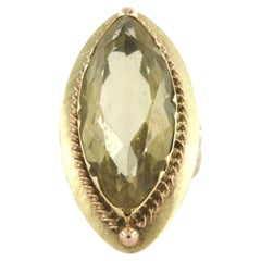 Ring with citrine up to 15.00ct 11.9 grams 14k gold