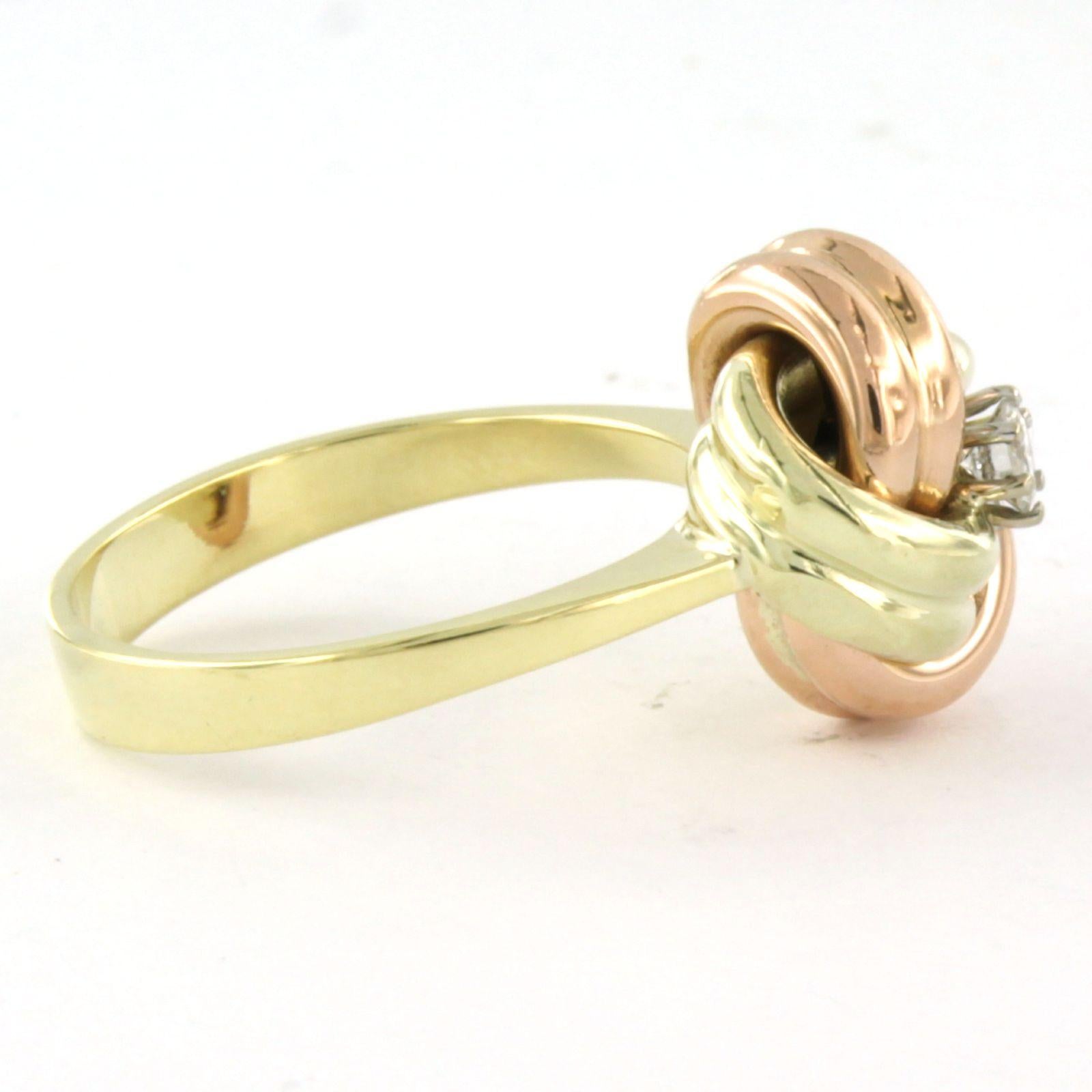 Ring with diamond 14k gold 1