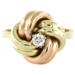 Ring with diamond 14k gold