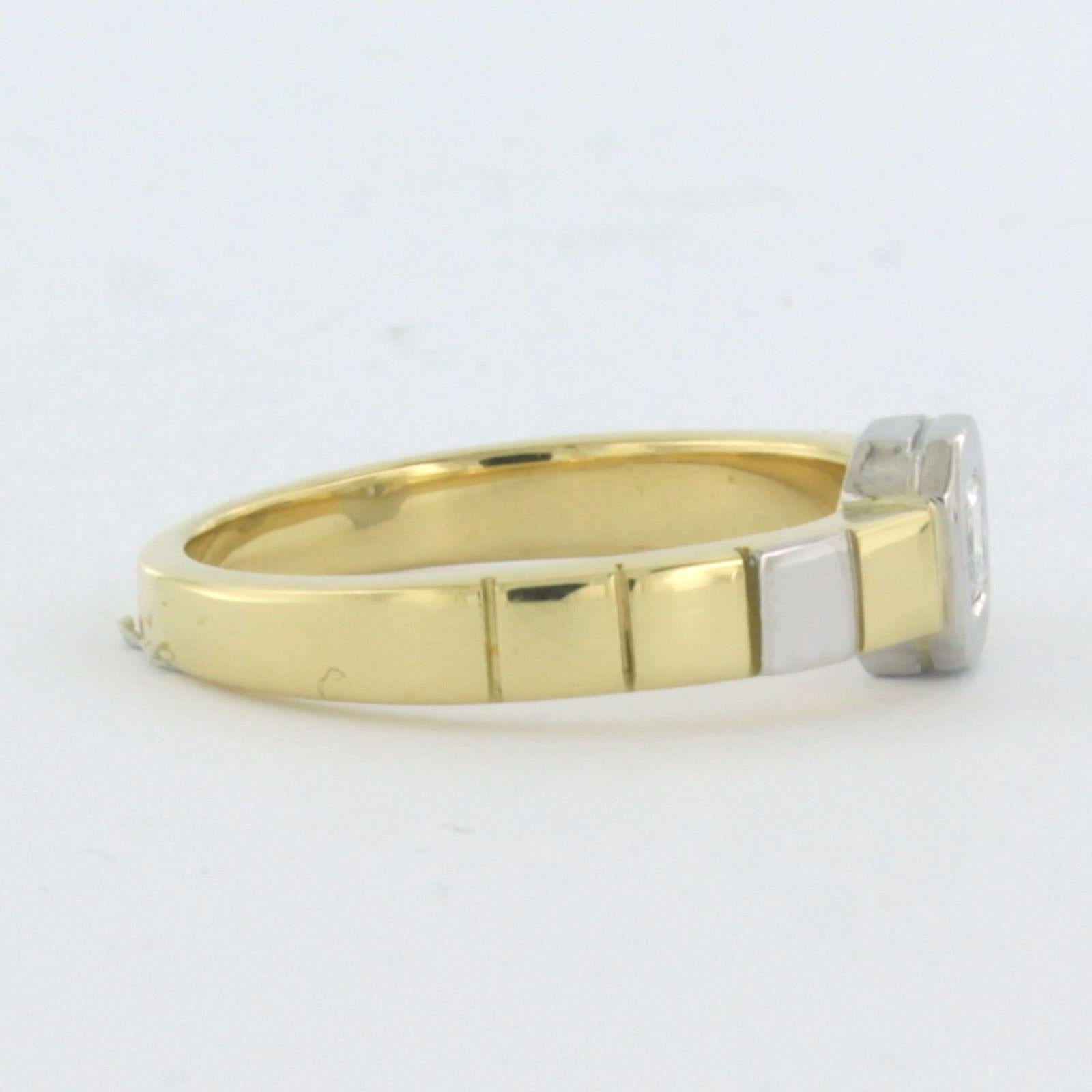 Women's Ring with Diamond 18k gold with platina For Sale