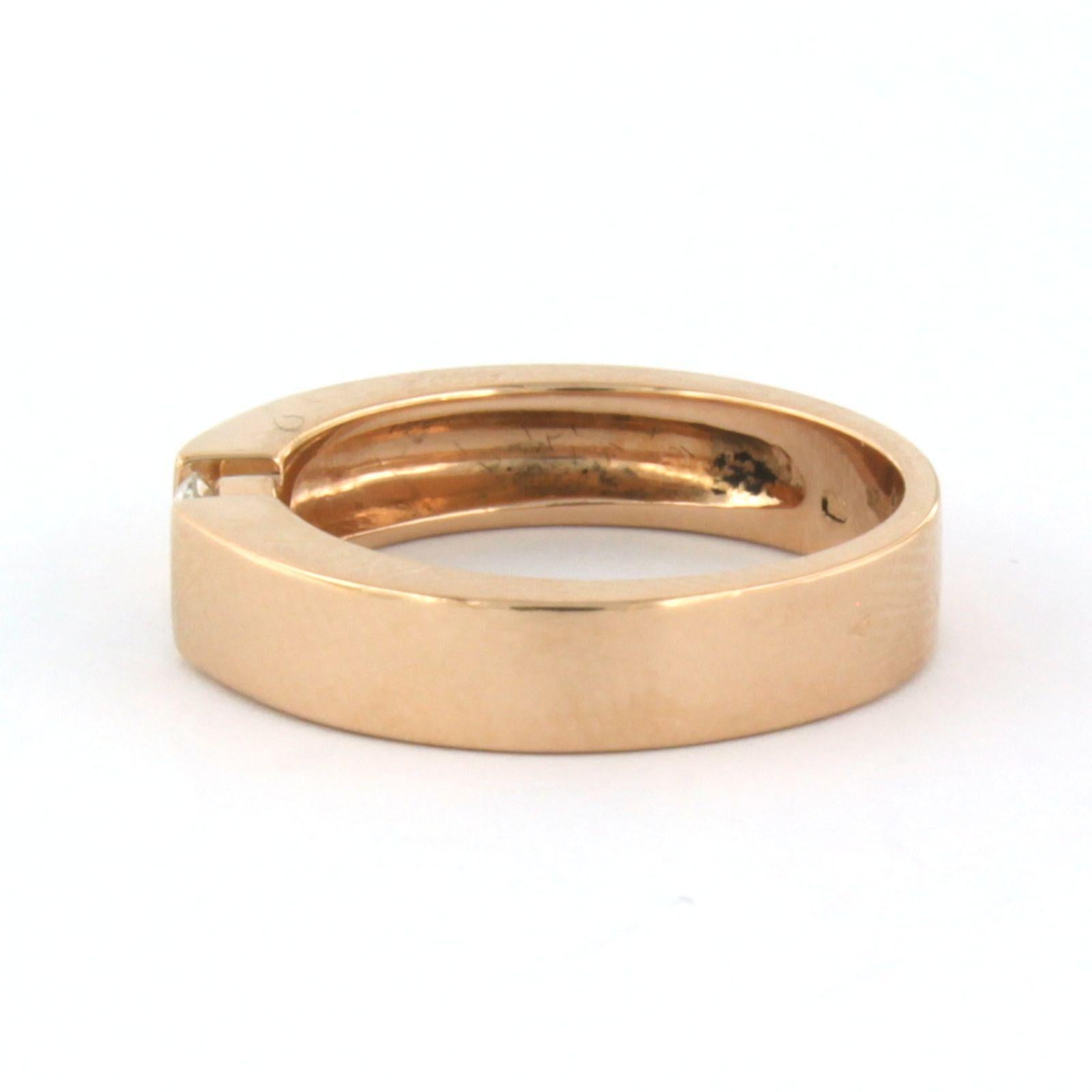 Ring mit Diamanten aus 18 Karat Rotgold Damen