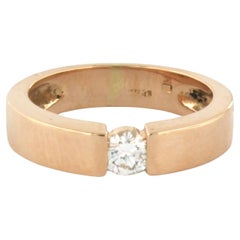 Ring mit Diamanten aus 18 Karat Rotgold