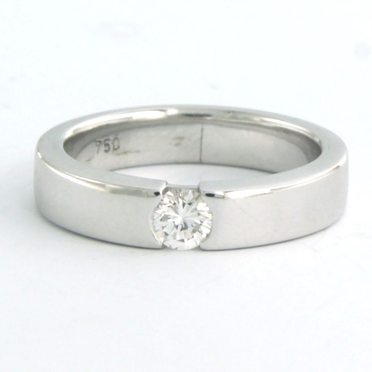 Ring with Diamond 18k white gold For Sale 1
