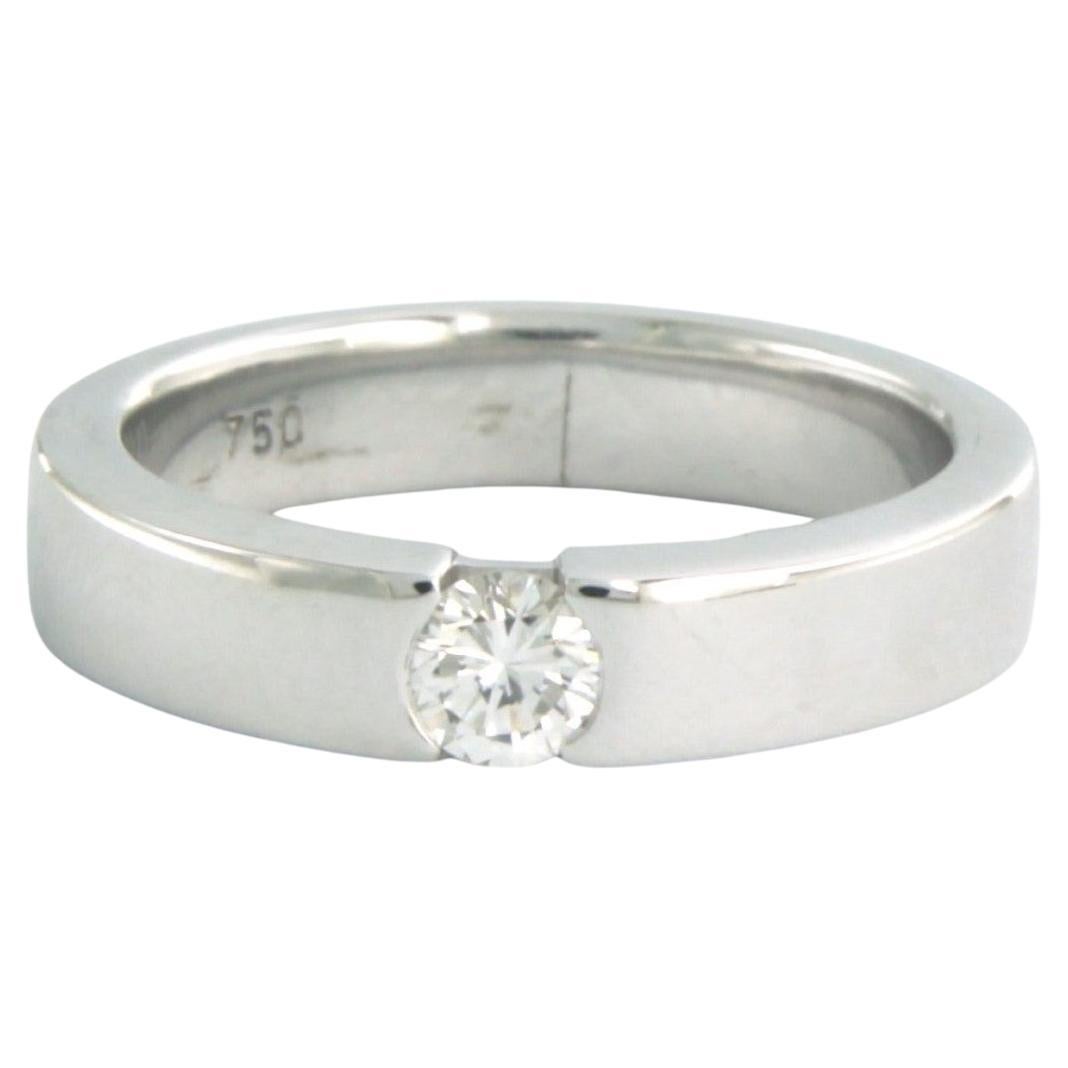 Ring with Diamond 18k white gold