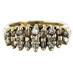 Ring with diamonds 14k gold