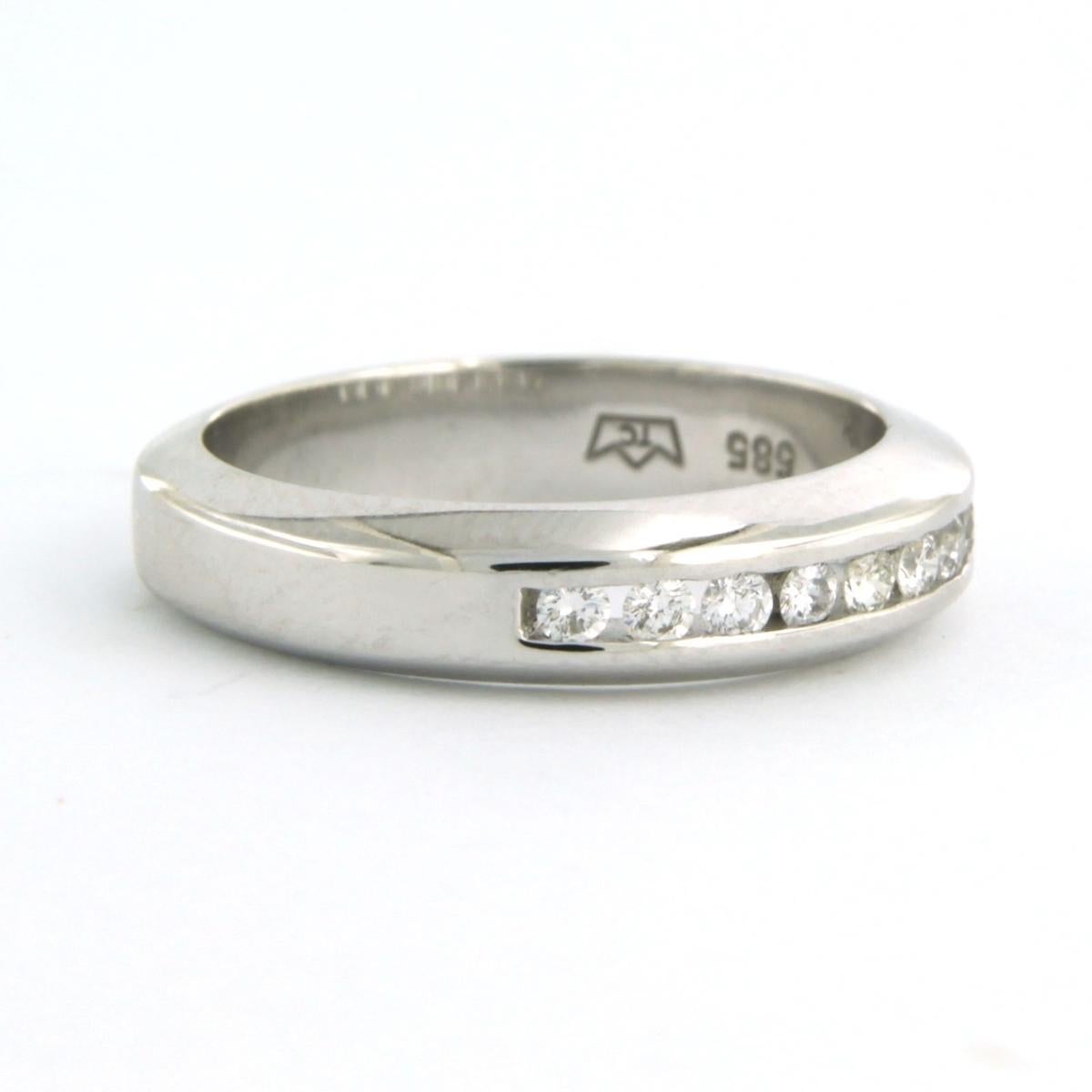 Women's Ring with diamonds 14k white gold For Sale