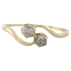 Ring with diamonds 14k yellow gold